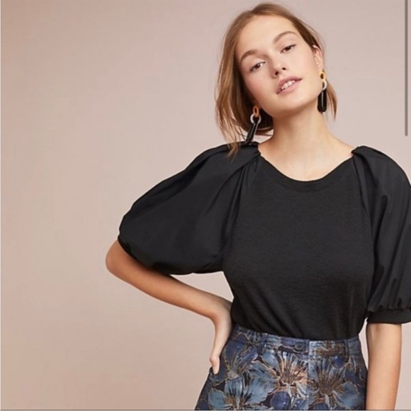 Sunday in Brooklyn Tops - Sunday in Brooklyn Puff Sleeve Ponte Top